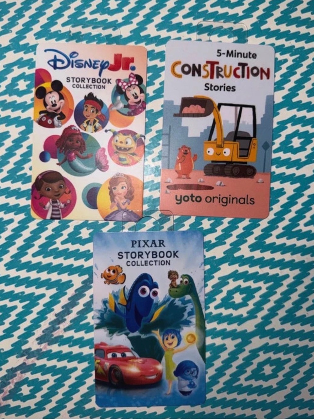 Disney Jr & Pixar Kids Storybook YOTO Card Set - Blue Patterned